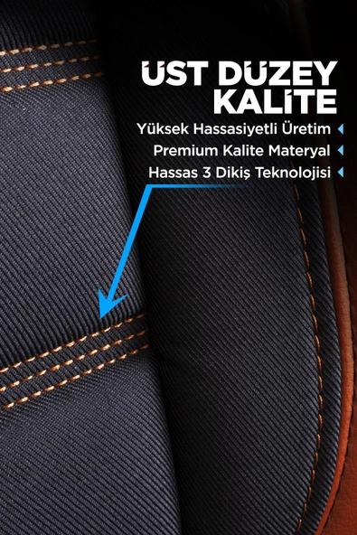 PANDA SPECİAL SERİSİ JAKAR KUMAŞ OTO KOLTUK KILIFI - 5