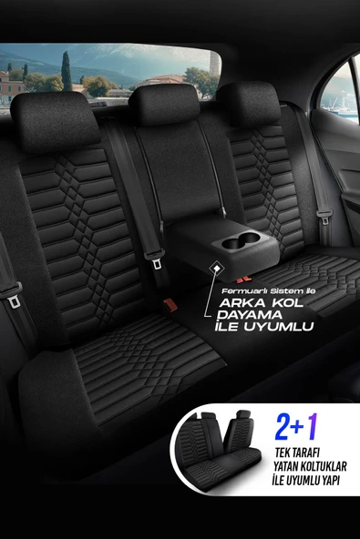 Panda Kılıf PANDA ATİNA SERİSİ JAKAR KUMAŞ OTO KOLTUK KILIFI - TAM SET - 10