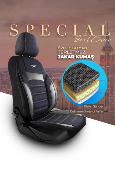 Panda Kılıf Panda Special Serisi Jakar Kumaş Oto Koltuk Kılıfı - Tam Set - 10