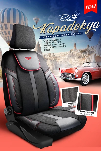 Panda Kılıf PANDA KAPADOKYA SERİSİ JAKAR KUMAŞ OTO KOLTUK KILIFI - TAM SET - 8