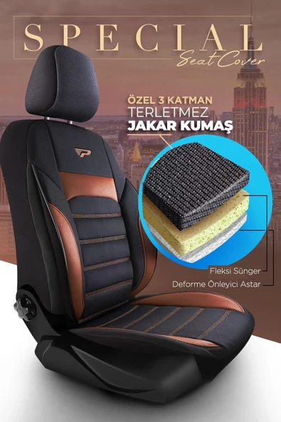 Panda Kılıf Panda Special Serisi Jakar Kumaş Oto Koltuk Kılıfı - Tam Set - 6