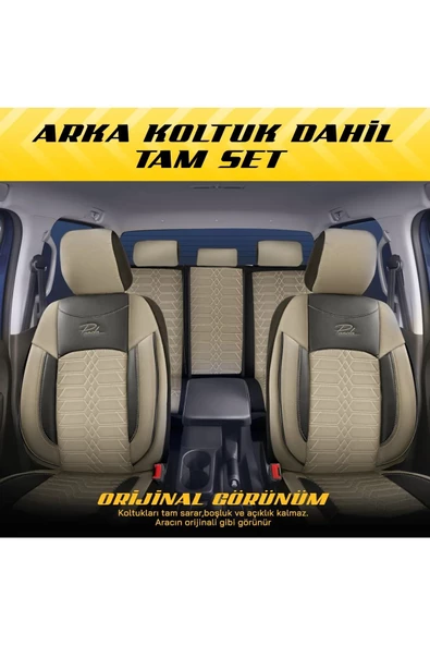 Panda Proline Serisi Jakar Kumaş Ticari Oto Koltuk Kılıfı - Tam Set - 4