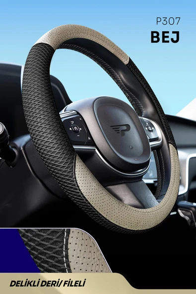 Panda Kılıf Panda Oto Geçmeli Direksiyon Kılıfı - File / Delikli Deri - 9