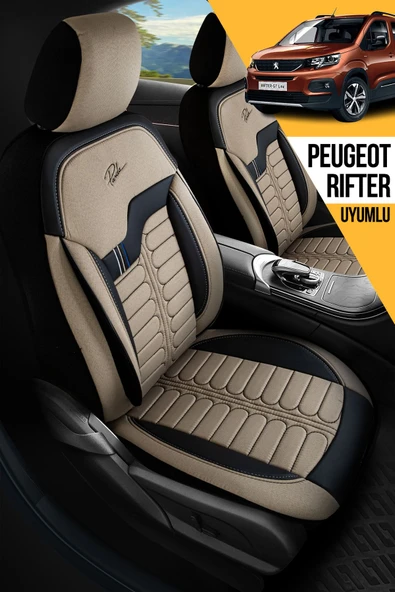 Panda Kılıf Panda Şili Serisi Ingiliz Jakar Kumaş Peugeot Rifter Uyumlu Oto Koltuk Kılıfı - Tam Set - 11