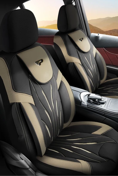 Panda Kılıf Panda Pars Serisi Deri Oto Koltuk Kılıfı - Tam Set - Resim 3