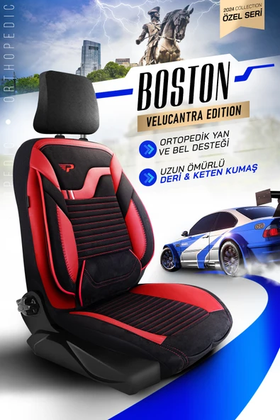 Panda Kılıf PANDA BOSTON SERİSİ VELUCANTRA KUMAŞ OTO KOLTUK KILIFI - TAM SET - Resim 2