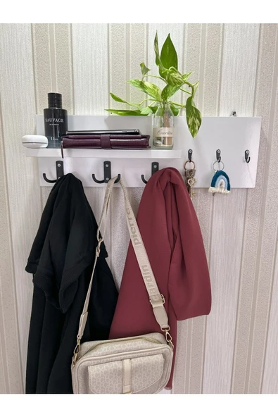 aden home senin evin senin dünyan Anahtar Askısı, Ahşap Anahtarlık Askısı, Duvara Monte Anahtarlık Askılık, Elbise Askılığı - 5