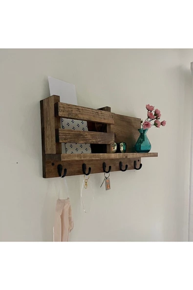 aden home senin evin senin dünyan Anahtar Askısı, Duvara Monte Anahtarlık, Dekoratif Anahtar Askısı, Ahşap Anahtarlık Askısı ANH39 - 3