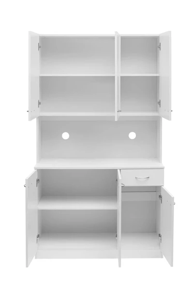 aden home senin evin senin dünyan Mutfak Dolabı, Beyaz Çok Amaçlı Dolap, %100 MDF Dolap, Hazır Mutfak Dolabı, Kiler Erzak Dolabı - 5