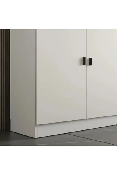 aden home senin evin senin dünyan Beyaz Hazır Mutfak Dolabı, Çok Amaçlı Mutfak Dolabı, Erzak Dolabı, MDF, 180x200cm, MDLP28 - 5