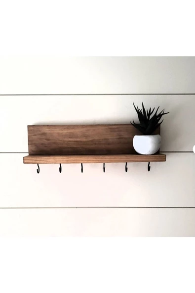 Efe Dekoratif Duvara Monteli Askılık Anahtarlık Anahtar Askısı 40x10x7cm