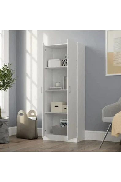aden home senin evin senin dünyan Lumina 2 Kapaklı 4 Raflı Gardırop, Elbise Dolabı, Mdf, M-grd12 - 2