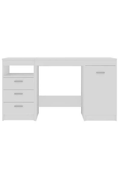 aden home senin evin senin dünyan %100 MDF Çalışma Masası, Bilgisayar Masası, Kitaplıklı Çalışma Masası, Beyaz Ders Çalışma Masası - 4