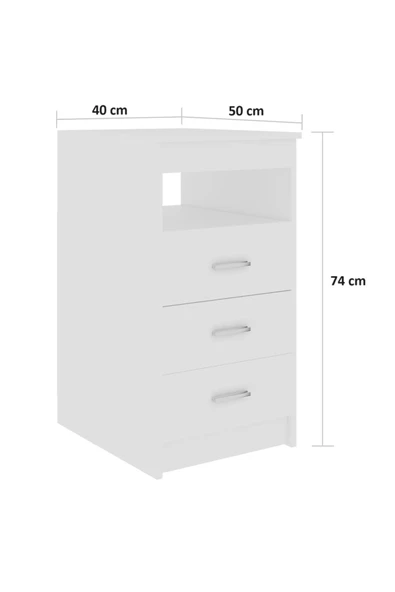 aden home senin evin senin dünyan %100 MDF Çalışma Masası, Bilgisayar Masası, Kitaplıklı Çalışma Masası, Beyaz Ders Çalışma Masası - 8