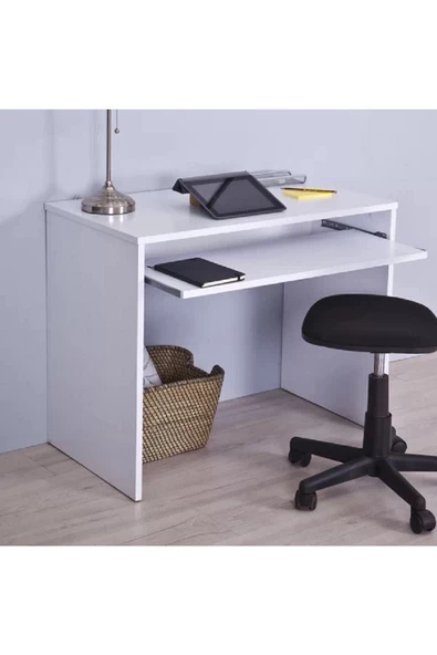 aden home senin evin senin dünyan Çekmeceli Mdf Çalışma Masası, Beyaz Çalışma Masası, Bilgisayar Masası, Genç Odası