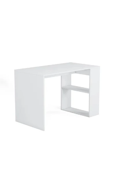 aden home senin evin senin dünyan Beyaz Çalışma Masası, Kitaplıklı Çalışma Masası, Ofis Çalışma Masası, Ders Çalışma Masası - 4