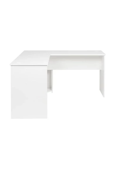 aden home senin evin senin dünyan Beyaz Çalışma Masası, Ofis Çalışma Masası, Kitaplıklı Çalışma Masası, 140x140cm - CM73 - 5