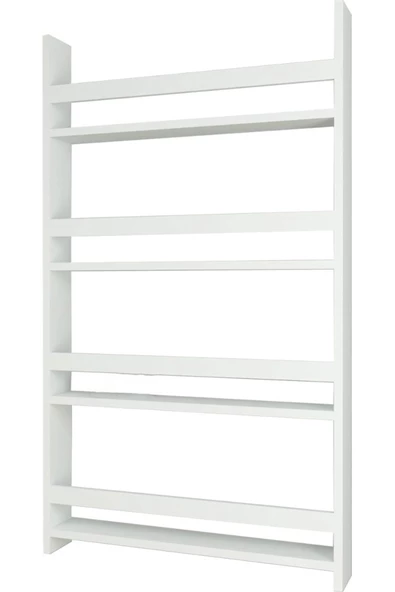 aden home senin evin senin dünyan Çocuk Odası Duvar Rafı, Çocuk Odası Eğitici Kitaplık, Beyaz Montessori Kitaplık, 120cm, MCKTP01 - 6