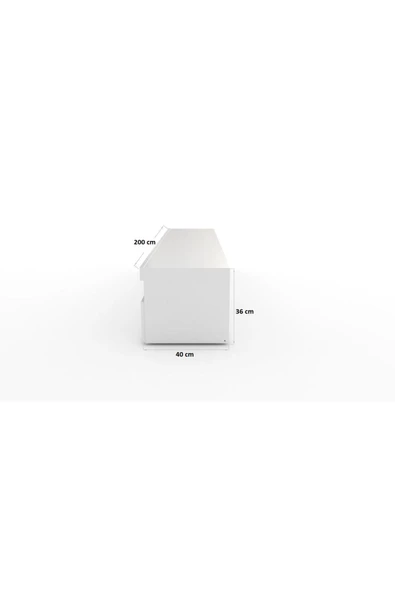 aden home senin evin senin dünyan Beyaz TV ünitesi, MDF TV ünitesi, Kapaklı TV Sehpa Ünitesi, Beyaz MDF TV Ünitesi Konsol TVU116 - 6