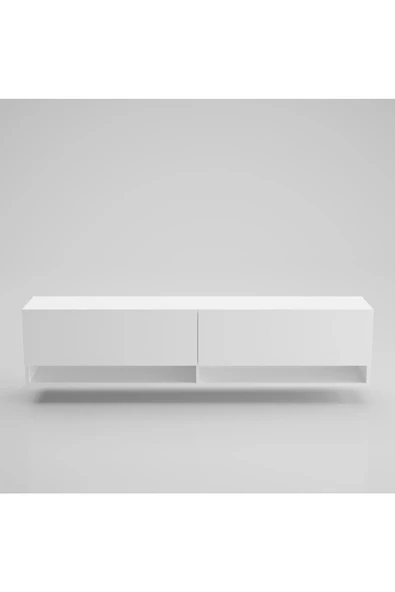 aden home senin evin senin dünyan Beyaz TV Ünitesi, MDF TV Ünitesi, Kapaklı TV Sehpa Ünitesi, Beyaz MDF TV Ünitesi Konsol, TVU76 - 6