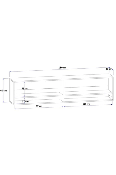 aden home senin evin senin dünyan Beyaz TV Ünitesi, MDF TV Ünitesi, Kapaklı TV Sehpa Ünitesi, Beyaz MDF TV Ünitesi Konsol, TVU76 - 7