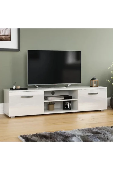 aden home senin evin senin dünyan Semyon Modern TV Ünitesi, TV Sehpası, Beyaz Tasarım %100 MDF, TVU13