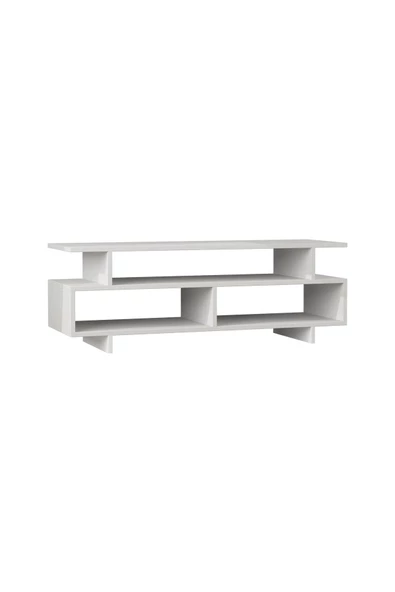 aden home senin evin senin dünyan Beyaz TV Ünitesi, MDF TV Ünitesi, Raflı TV Sehpa Ünitesi, Beyaz MDF TV Ünitesi Konsol, TVU60 - 2