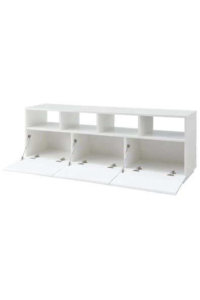 aden home senin evin senin dünyan Beyaz TV Ünitesi, MDF TV Ünitesi, Kapaklı TV Ünitesi, Beyaz MDF TV Ünitesi Konsol, TVU43 - 3