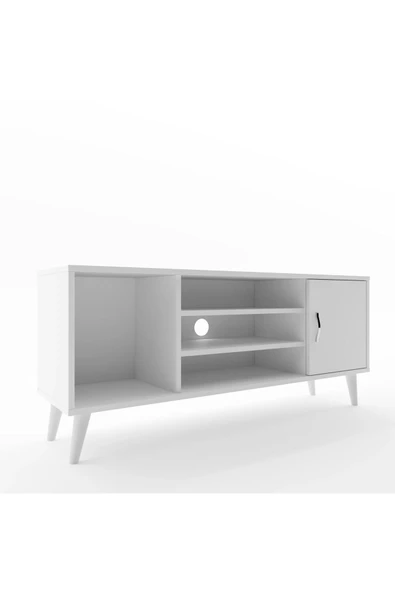 aden home senin evin senin dünyan Beyaz TV Ünitesi, MDF TV Ünitesi, Kapaklı TV Sehpa Ünitesi, Beyaz MDF TV Ünitesi Konsol, TVU91 - 4