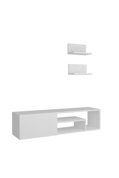 aden home senin evin senin dünyan Beyaz TV Ünitesi MDF TV Ünitesi Kapaklı TV Sehpa Ünitesi Beyaz MDF TV Ünitesi Konsol TVU64 - 4