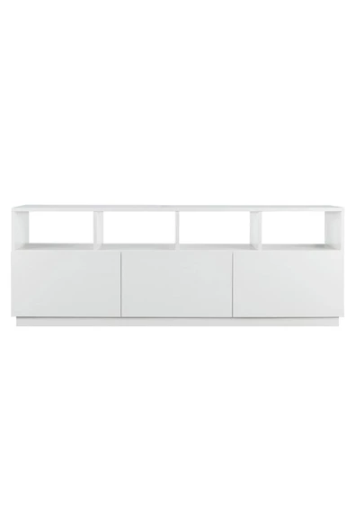 aden home senin evin senin dünyan Beyaz TV Ünitesi, MDF TV Ünitesi, Kapaklı TV Ünitesi, Beyaz MDF TV Ünitesi Konsol, TVU43 - 5