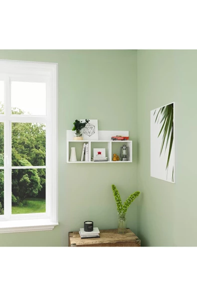 aden home senin evin senin dünyan Dekoratif Duvar Rafı, Ahşap Duvar Rafı Kitaplık, Banyo Mutfak Duvar Rafı, Çocuk Odası Duvar Rafı - 4