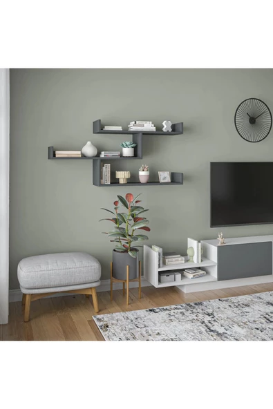 aden home senin evin senin dünyan Dekoratif Duvar Rafı, Ahşap Duvar Rafı Kitaplık, Banyo Mutfak Duvar Rafı, Çocuk Odası Duvar Rafı - 8