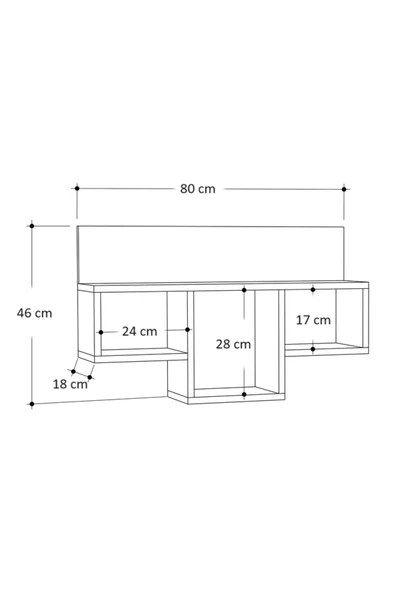 aden home senin evin senin dünyan Dekoratif Duvar Rafı, Ahşap Duvar Rafı Kitaplık, Banyo Mutfak Duvar Rafı, Çocuk Odası Duvar Rafı - 3