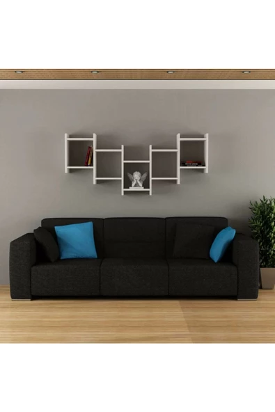 aden home senin evin senin dünyan Dekoratif Duvar Rafı, Ahşap Duvar Rafı Kitaplık, Banyo Mutfak Duvar Rafı, Çocuk Odası Duvar Rafı - 8