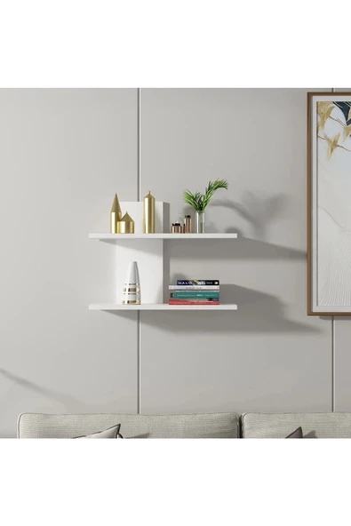 aden home senin evin senin dünyan Dekoratif Duvar Rafı, Ahşap Duvar Rafı Kitaplık, Banyo Mutfak Duvar Rafı, Çocuk Odası Duvar Rafı - 3