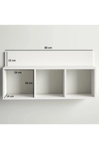 aden home senin evin senin dünyan Dekoratif Duvar Rafı, Ahşap Duvar Rafı Kitaplık, Banyo Mutfak Duvar Rafı, Çocuk Odası Duvar Rafı - 2