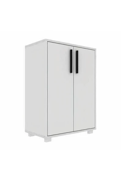 aden home senin evin senin dünyan Kapaklı Banyo Dolabı, Banyo Lavabo Dolabı, Beyaz Mini Çok Amaçlı Dolap, %100 Beyaz MDF Banyo Dolabı - 2