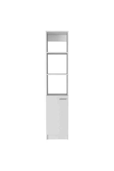 aden home senin evin senin dünyan Beyaz Banyo Dolabı, Çamaşır Makinesi Boy Dolabı, Çok Amaçlı Dolap, Banyo Organizer, Banyo Rafı - 3