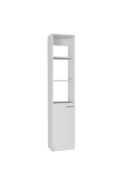aden home senin evin senin dünyan Beyaz Banyo Dolabı, Çamaşır Makinesi Boy Dolabı, Çok Amaçlı Dolap, Banyo Organizer, Banyo Rafı - 4