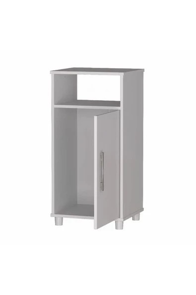 aden home senin evin senin dünyan Banyo Dolabı, Kapaklı Mini Banyo Dolabı, %100 Beyaz MDF, Mutfak Dolabı, Çok Amaçlı Mini Dolap - 3