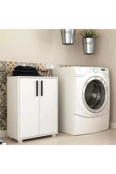 aden home senin evin senin dünyan Kapaklı Banyo Dolabı, Banyo Lavabo Dolabı, Beyaz Mini Çok Amaçlı Dolap, %100 Beyaz MDF Banyo Dolabı