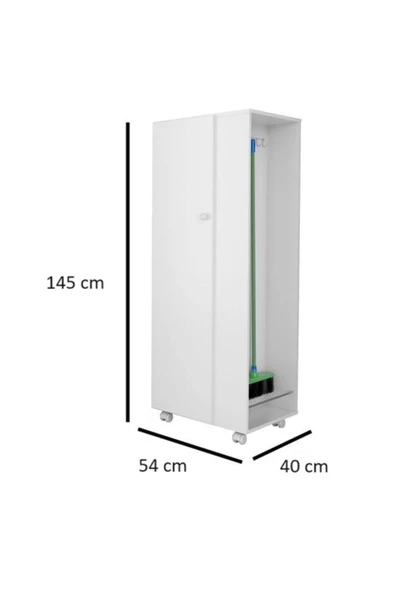 aden home senin evin senin dünyan Banyo Dolabı, Kapaklı Çamaşır ve Kurutma Makinesi Dolabı, %100 Beyaz MDF Banyo Dolabı - 6
