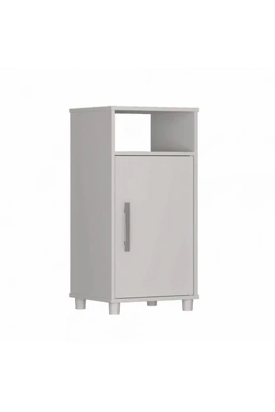 aden home senin evin senin dünyan Banyo Dolabı, Kapaklı Mini Banyo Dolabı, %100 Beyaz MDF, Mutfak Dolabı, Çok Amaçlı Mini Dolap - 2