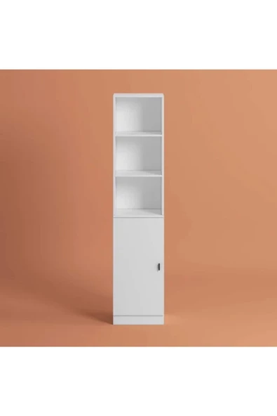 aden home senin evin senin dünyan Beyaz Çok Amaçlı Dolap, %100 Mdf, Mutfak Dolabı, Kiler Erzak Dolabı, Mdlp25 - 7
