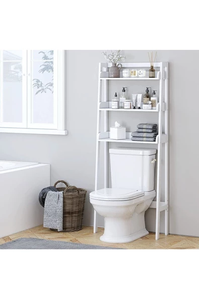 aden home senin evin senin dünyan Klozet Üstü Düzenleyici Raf, Banyo Düzenleyici Raf, Düzenleyici Raf, Banyo Dolabı %100 MDF, MBNY05
