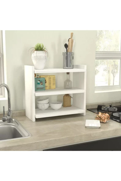 aden home senin evin senin dünyan Baharatlık Standı, Baharatlık Seti, Ahşap Baharatlık Standı, Mutfak Rafı, Tezgah üstü raf, %100 MDF - 3