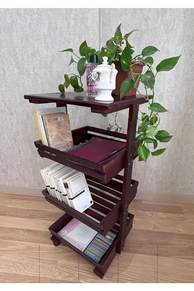 aden home senin evin senin dünyan Ahşap Sebzelik, Sebze Meyve Sepeti, Tekerlekli Sebzelik, Patates Soğanlık Sepeti, Piknik Masası - 8