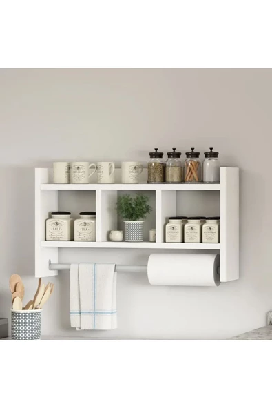 aden home senin evin senin dünyan Askılı Duvar Rafı, Baharatlık Rafı, Ahşap Baharatlık Standı, Mutfak Rafı, Banyo Rafı, Duvar Rafı - 4