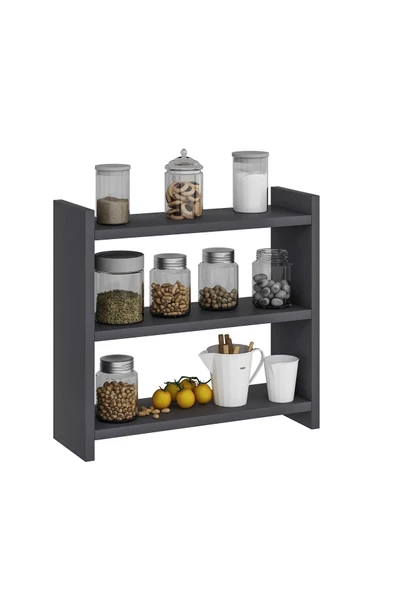 aden home senin evin senin dünyan Baharatlık Standı, Baharatlık Seti, Ahşap Baharatlık Standı, Mutfak Rafı, Tezgah üstü raf, %100 MDF - 4